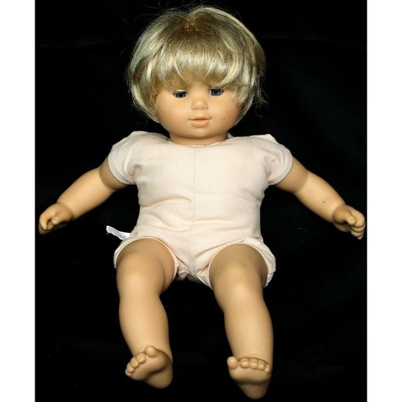 American Girl Pleasent Co Bitty Baby Twin Doll Light Blonde Blue Eyed 16" Pink - Picture 10 of 11